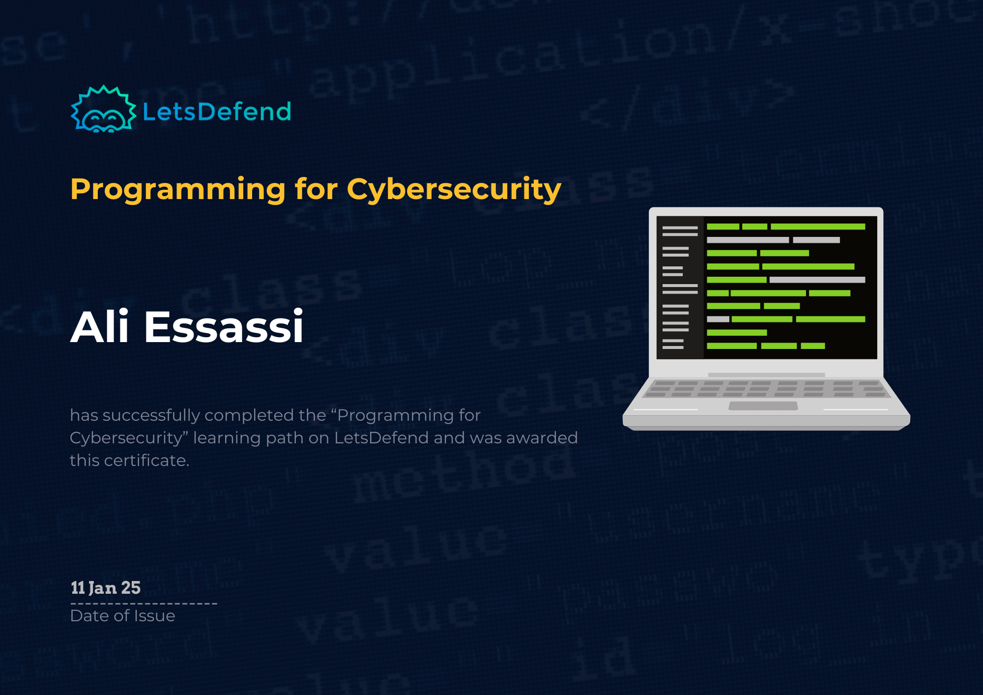Programming for Cybersecurity